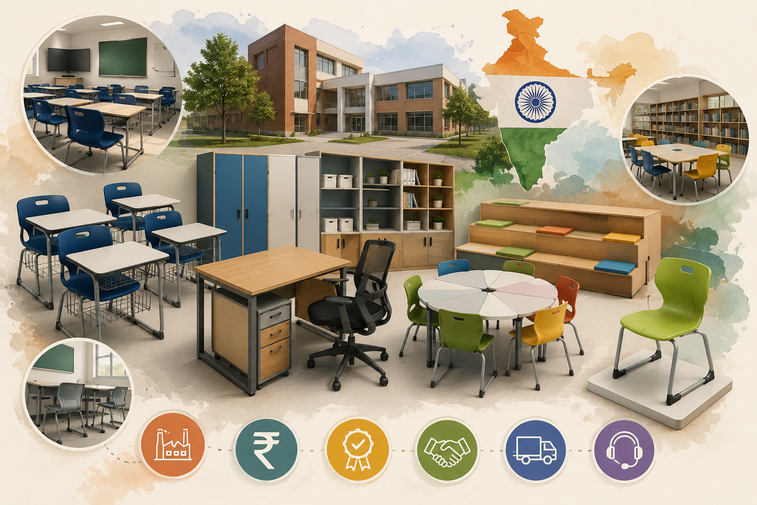 School furniture in India